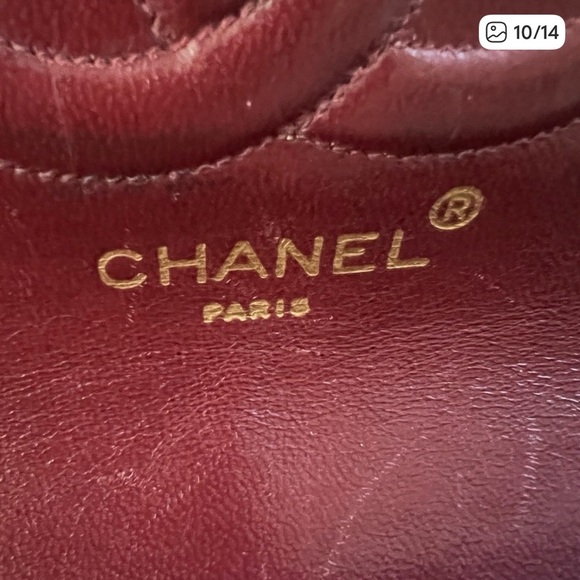 Chanel mademoiselle Lambskin 24k Gold Plated hardware Flap. - Picture 8 of 14